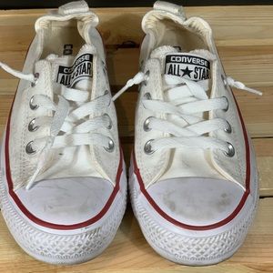 All star women low top white size 7
